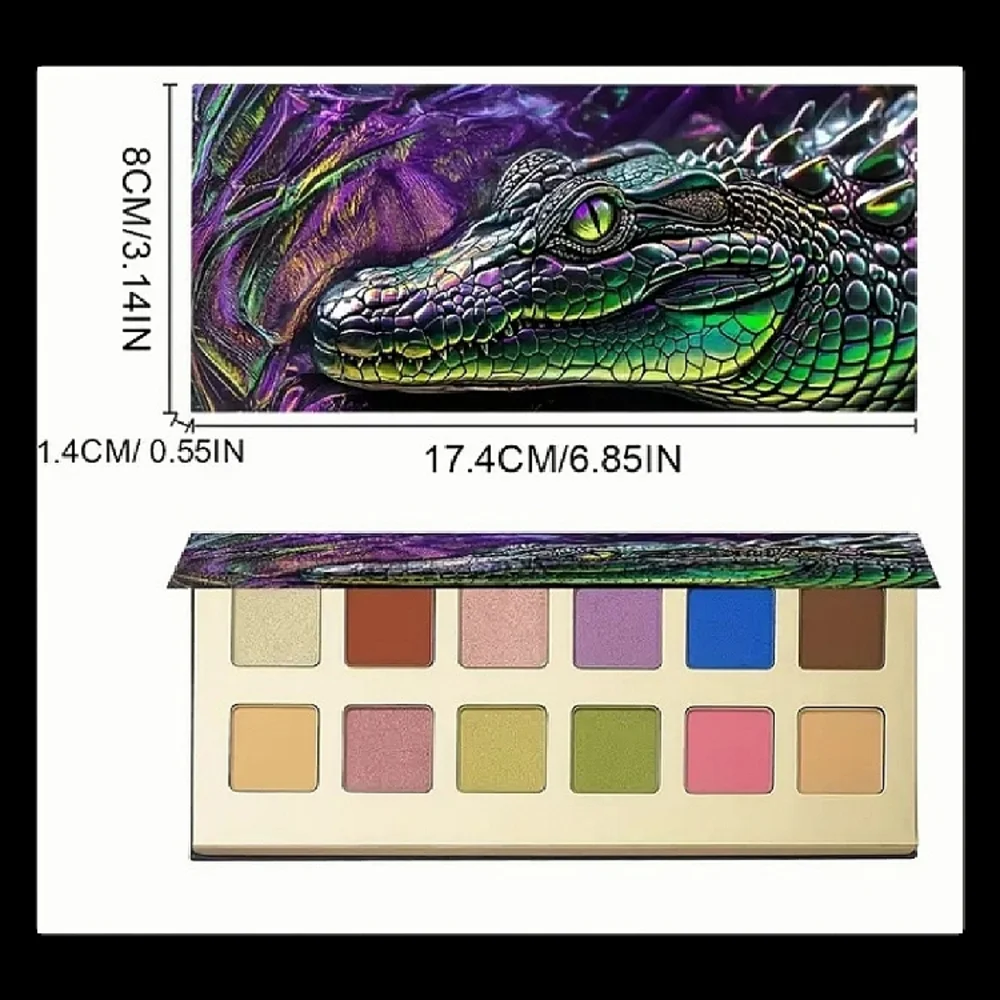 🆕️LIMITED EDITION🐊AMERICAN ALLIGATOR 12 COLOR HIGH PIGMENT EYESHADOW PALETTE